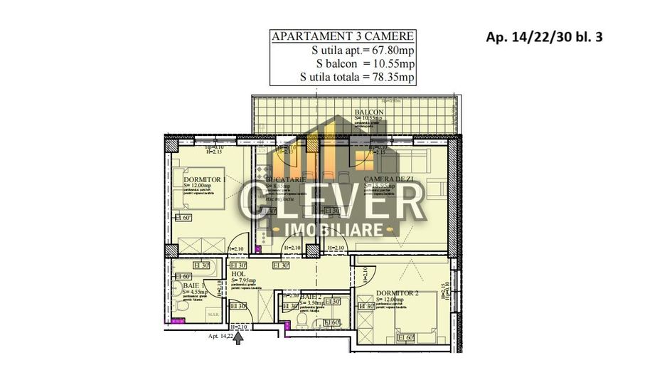 3 camere Pallady – decomandat, Comision 0, Parc Teilor - Poză 2