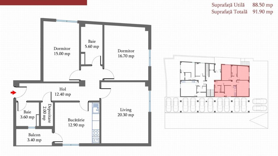 Apartament 3 CAMERE- 92 mp Militari langa METROU Pacii,  Bloc NOU, COMISION 0%, - Schiță 13