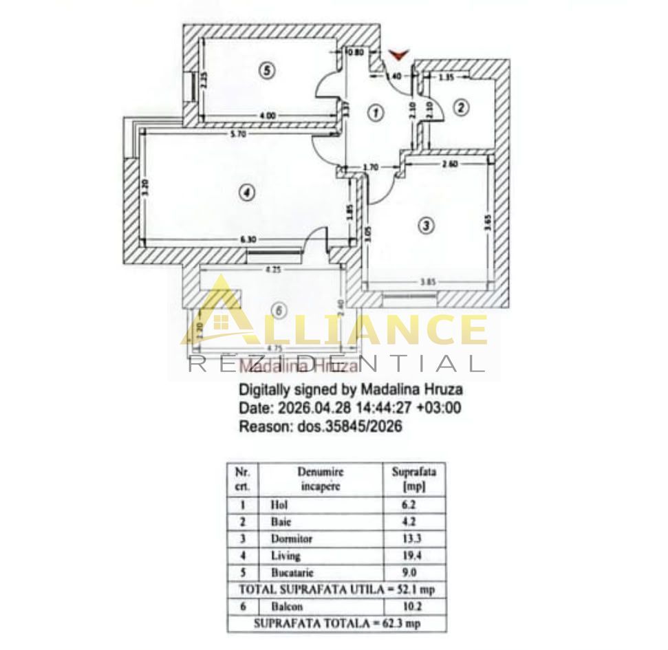 Apartament premium de vânzare în Grand Krysta| 62,3 mp | Parcare - Poză 9