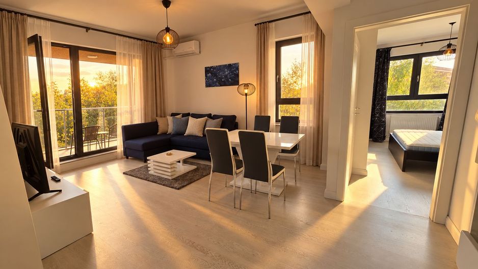 Apartament 2 camere de închiriat în Pipera, 56 mp, 550 €/lună, mobilat - Poză 1