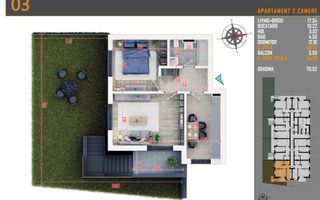 AP. 2CAM+GRADINA+LOC DE PARCARE / LOCUINTA-SPATIU COMERCIAL! - Poză 2