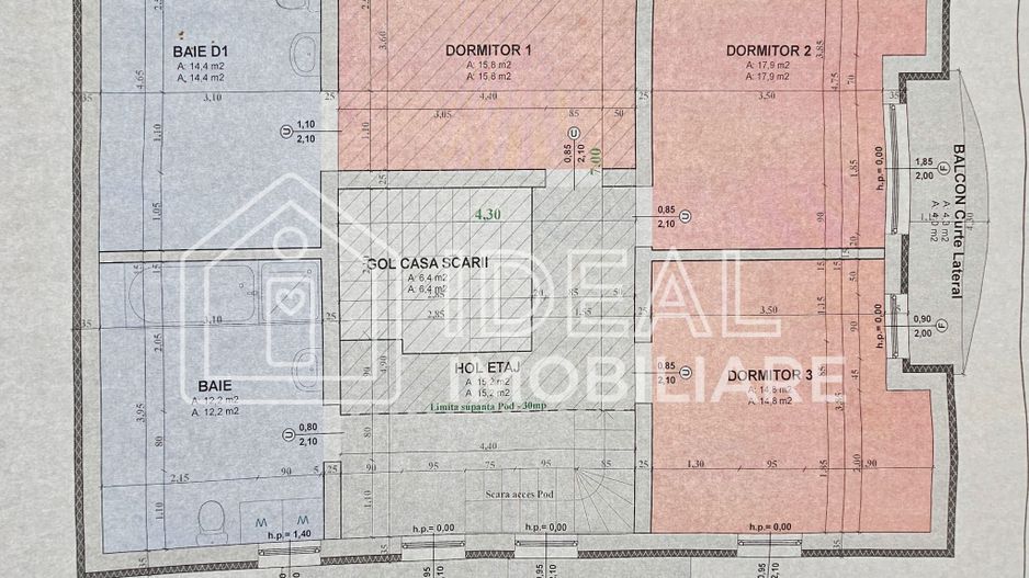Casa Individuala La Cheie cu 5 camere si 566 mp teren, in Cisnadie - Schiță 31