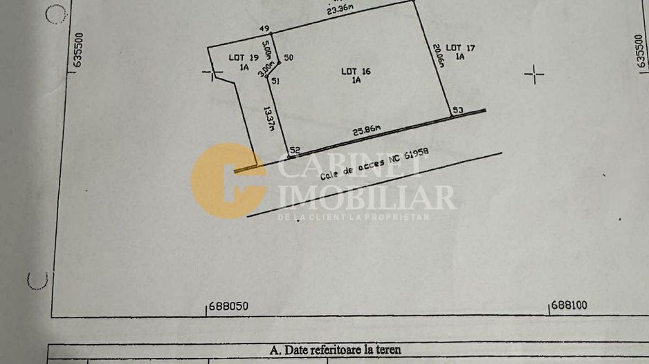 TEREN Intravilan 1082 MP - 2 parcele - Valea Lupului - Poză 2