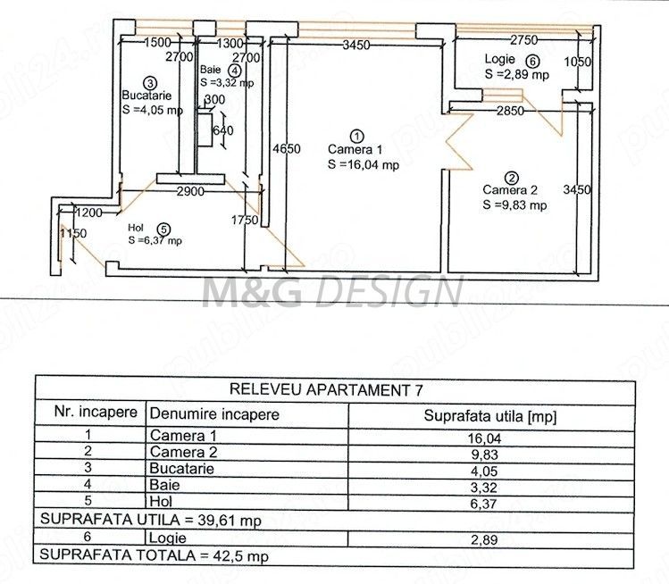 Apartament  2 camere  Girocului etaj 1 - Poză 1