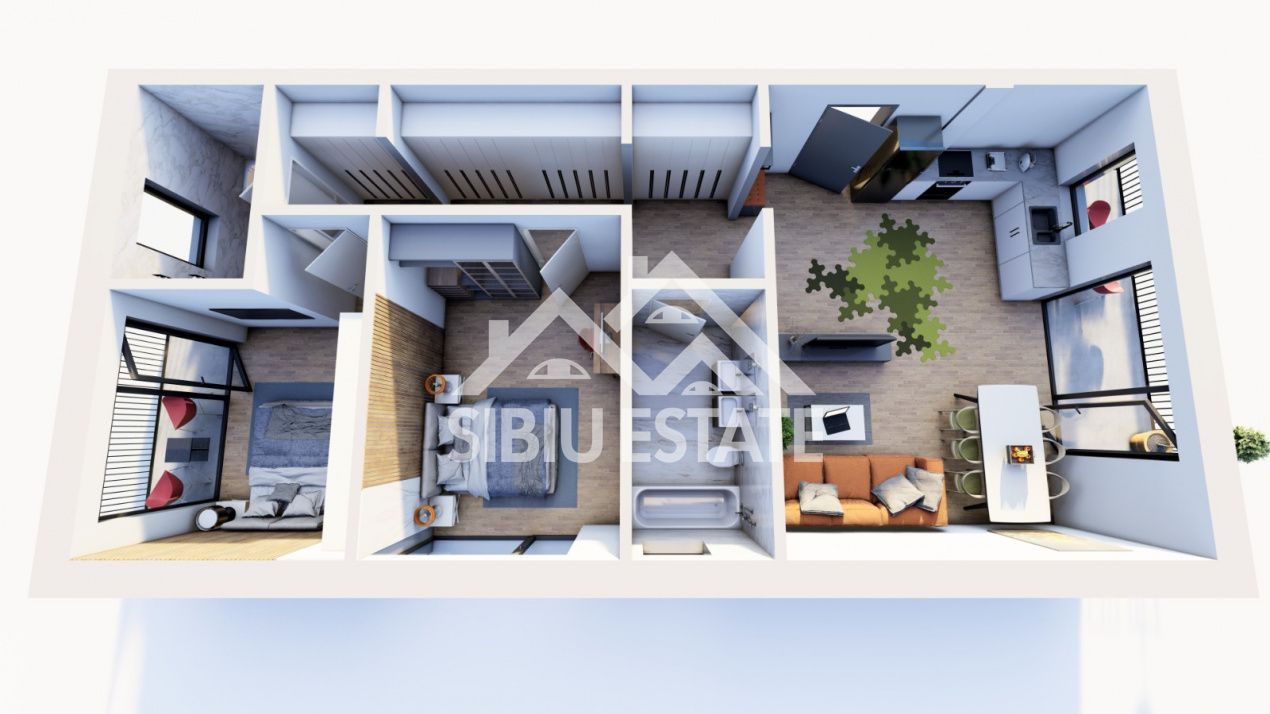 Apartament 3 camere  , 88,7 mp utili , Etaj 1 - Poză 5