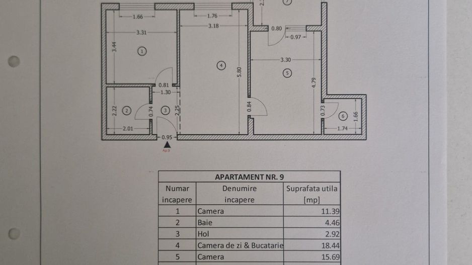 De vanzare apartament 3 camere mobilat si utilat bloc 2017 - Poză 4