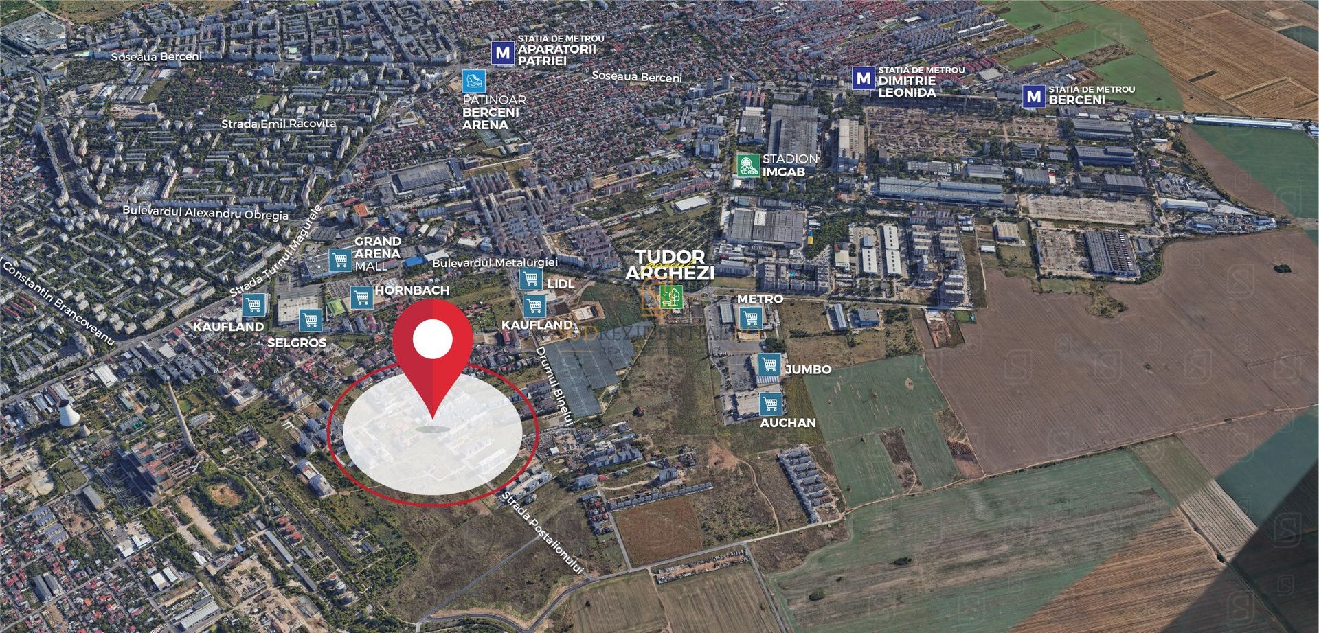 Teren 686mp + 136mp drum acces | Sector 4, zona Postalionului - Poză 3
