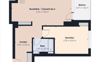 Apartament  2 camere /54.8 mp // Herastrau - Schiță 15