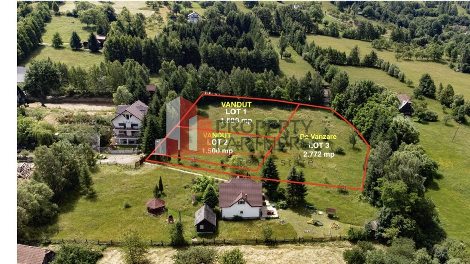 Teren intravilan Bran 2.772 mp | Vedere Piatra Craiului | Potrivit pentru cabane - Poză 1