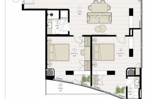 Apartament 3 camere de vanzare Pipera - Schiță 19