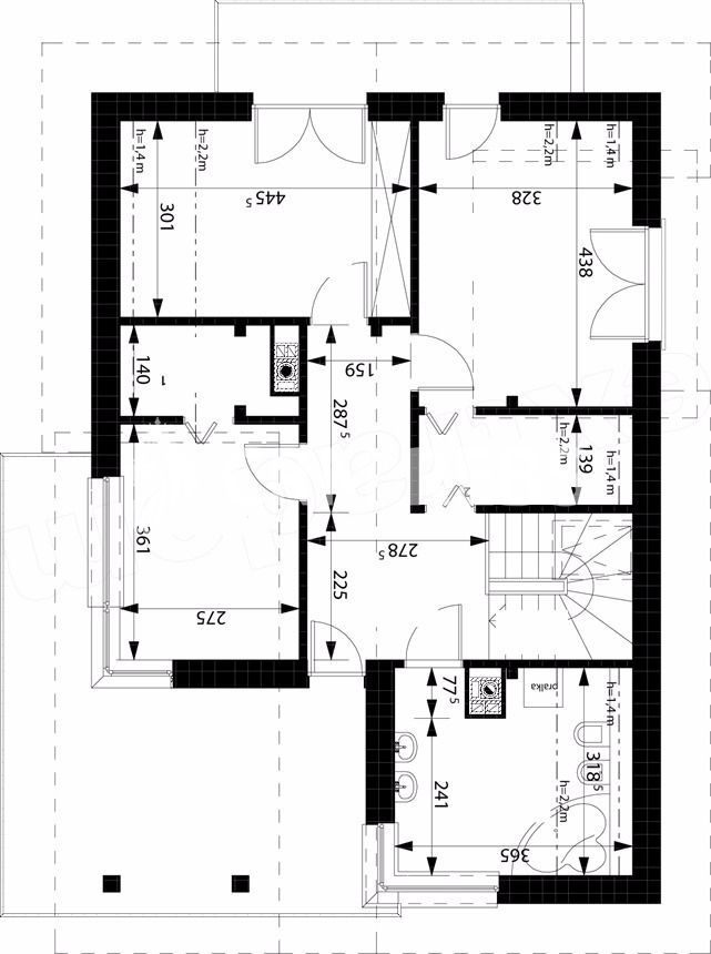 Apartament 140 mp, terasa 32 mp, zona Dorobantilor, Marasti - Schiță 5