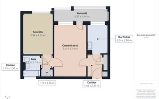 Apartament 2 camere | Aleea Soldat Dragos Mladinovici | Berceni - Schiță 9