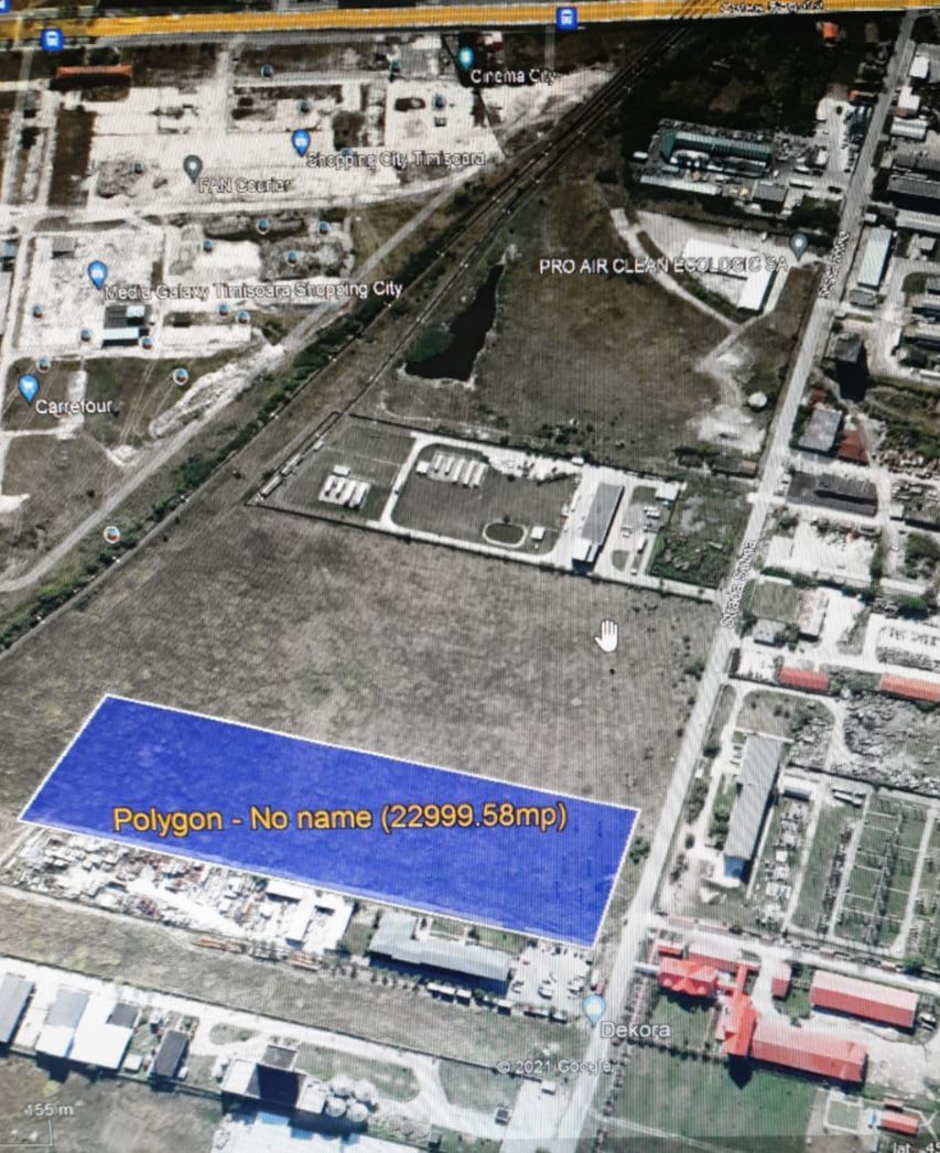 INTRAVILAN Timisoara | 23.000 mp, FS 80 m | Hale & Servicii - Poză 1