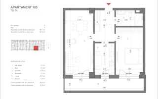 Apartament 2 camere - Poză 3