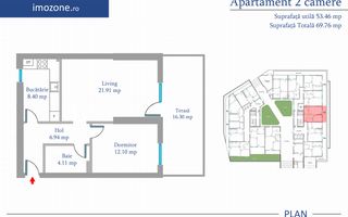 Metrou Preciziei, 2 Camere - 53 mp+16 mp balcon, BLOC NOU, CENTRALA PROPRIE - Poză 8