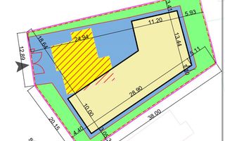 Rar pe piata! Teren in zona Piata 14 Iulie! 1040 mp cu front  34 m! - Poză 1