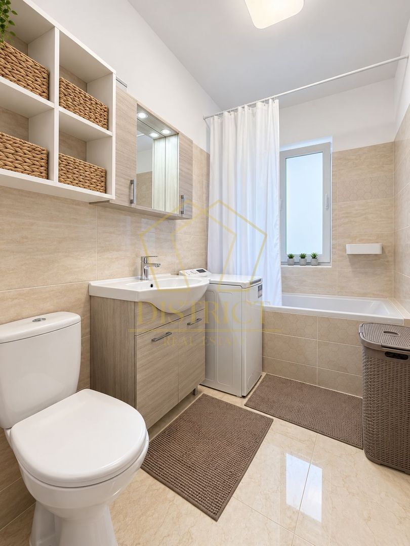 Apartament Superb cu 3 camere mobilat | terasa de 12 mp | Giroc | asfalt. - Poză 14