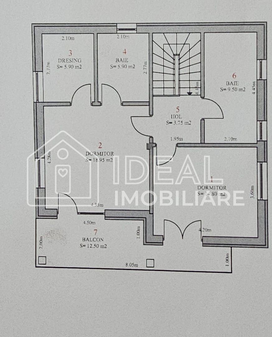 Vila Moderna cu 4 camere si 600 mp de curte, in Tocile - Schiță 16