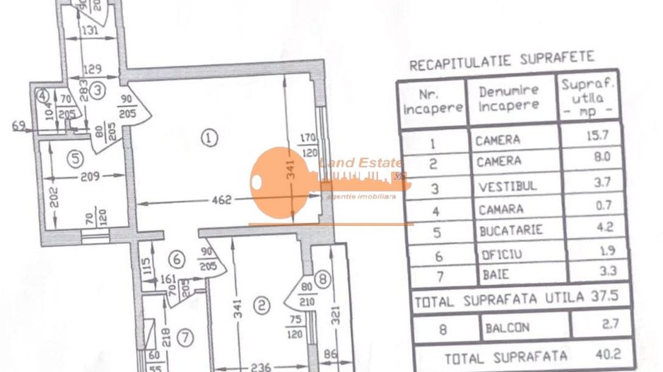 Apartament complet renovat, 2 camere – Tei / Parcul Tei - Schiță 11