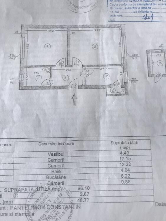 2 CAMERE DECOMANDAT || Primaverii || Jean Monet - Schiță 23