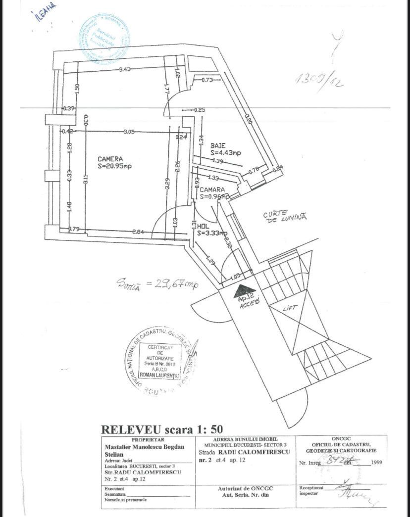 De Vanzare Studio decomandat Mosilor - Sfanta Vineri sector 3 - Poză 17