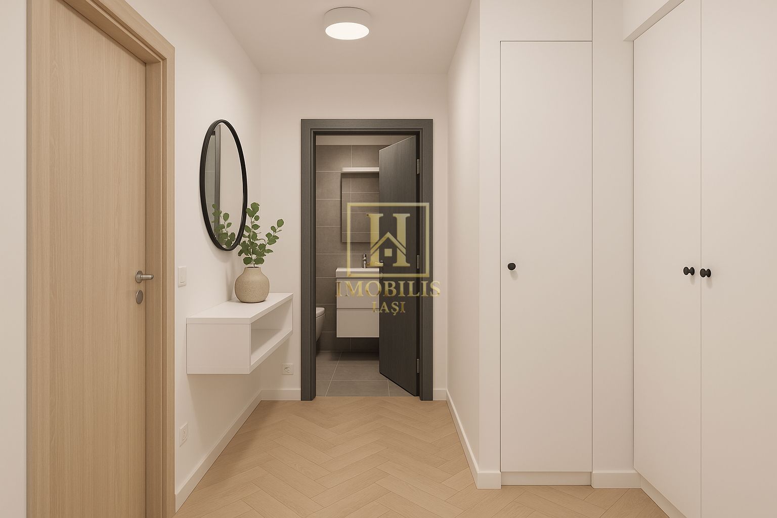 Apartament 1 camera 37 mp Visan Bucium 49950 euro - Poză 3