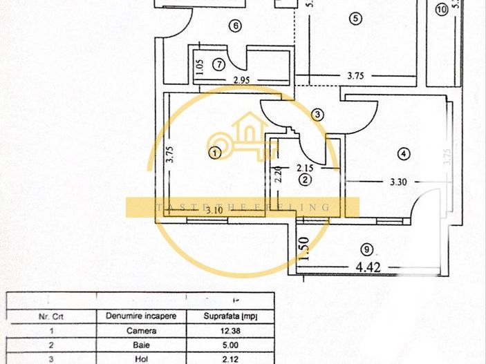🏠 Apartament 3 cam, 70 MP, etaj 2/3, 2 parcări // 📍 Copou - Cuibul Verde - Poză 7