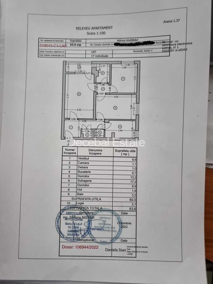 3 camere Câmpia Libertății langa parc IOR anul 1978 - Poză 2