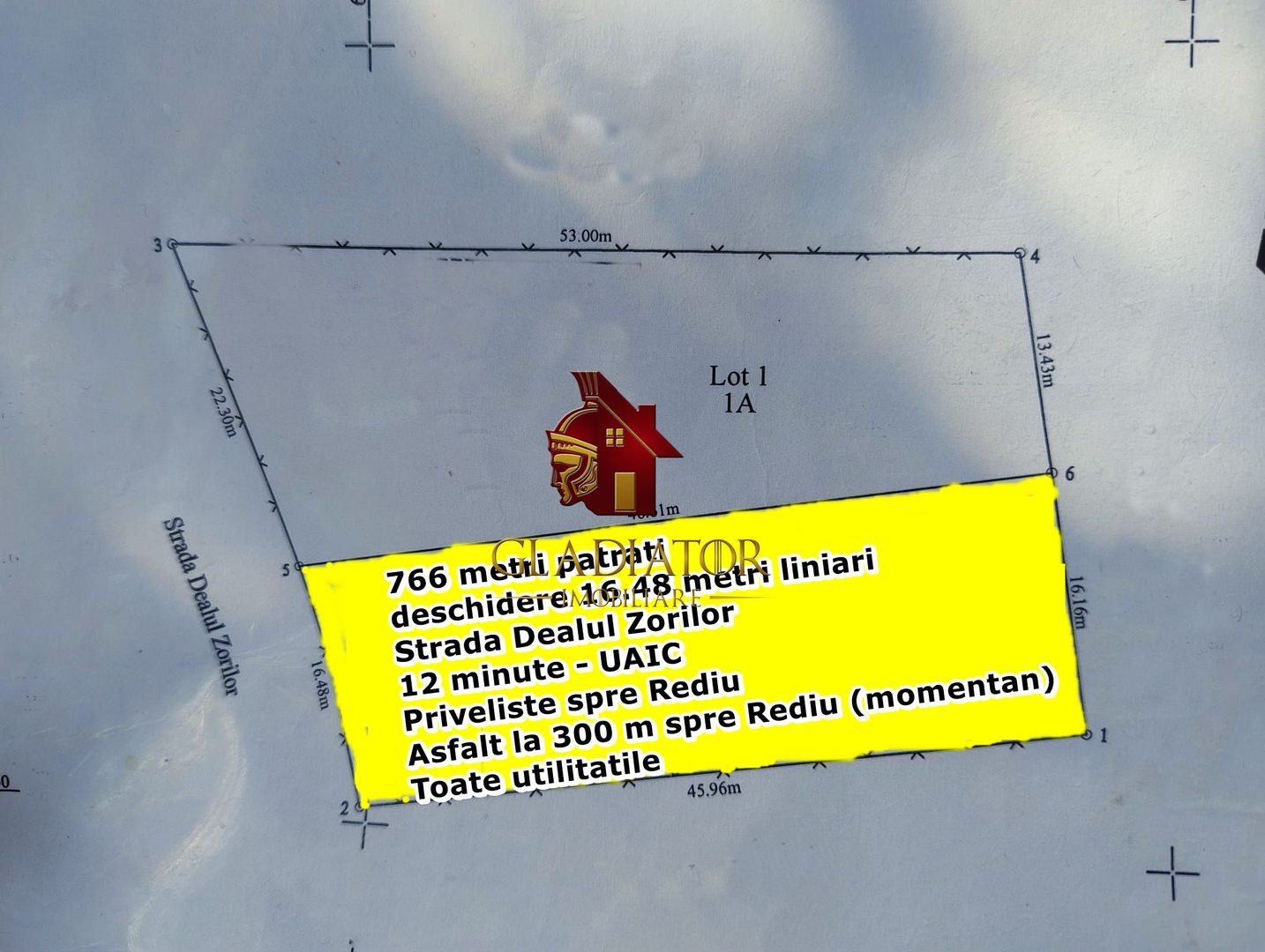 Teren Copou Viticultori - Strada Dealul Zorilor, pozitionare excelenta - Poză 1