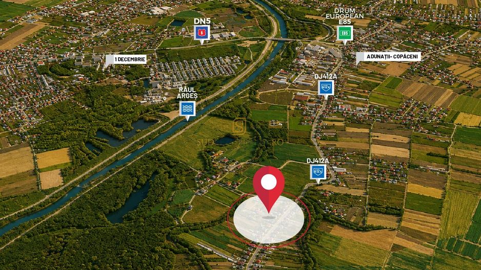 Teren intravilan – Adunatii Copaceni | 3.399 mp | Ideal investitie - Poză 11