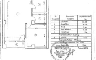 Apartament 2 camere de Lux, Proaspăt Renovat, Design Modern -Zonă Parc Herastrau - Schiță 8