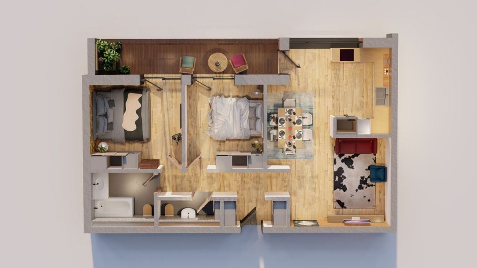 Apartament premium 75 mp utili cu parcare subterana si boxa Central - Poză 7