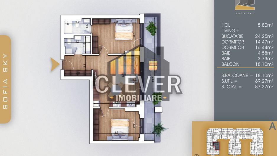 Apartament 3 camere | Încălzire în pardoseală | Metrou Nicolae Teclu - Poză 1