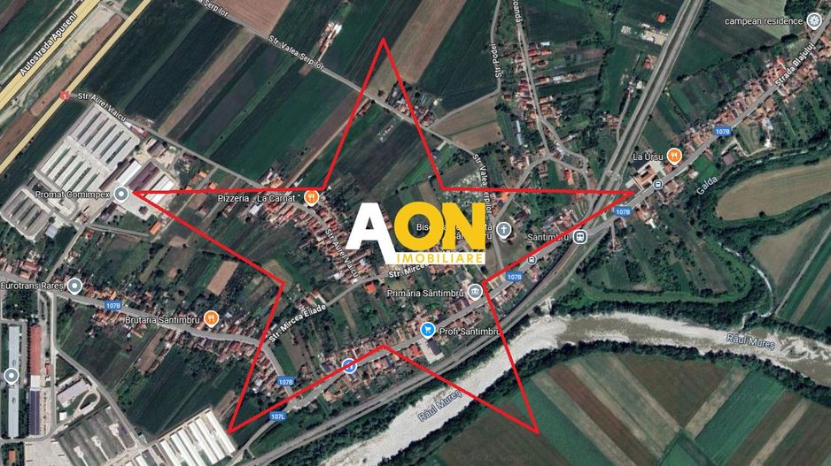 Teren Intravilan Santimbru Sat, Toate Utilitatile - Poză 1