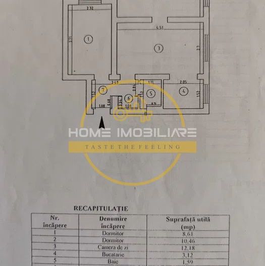 Zona Tatarasi/ Apartament 3 camere/ Fara Risc Seismic - Poză 8