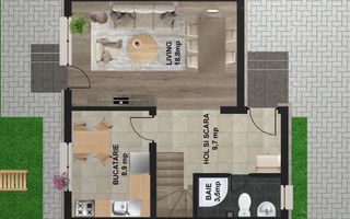 de neratat - vila la alb/4cam,2bai+parcare/centru Popesti Leordeni - Poză 4