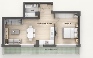 Faleza Nord - Vânzare apartament cu 2 camere la doar 50 m de plaja - Poză 3