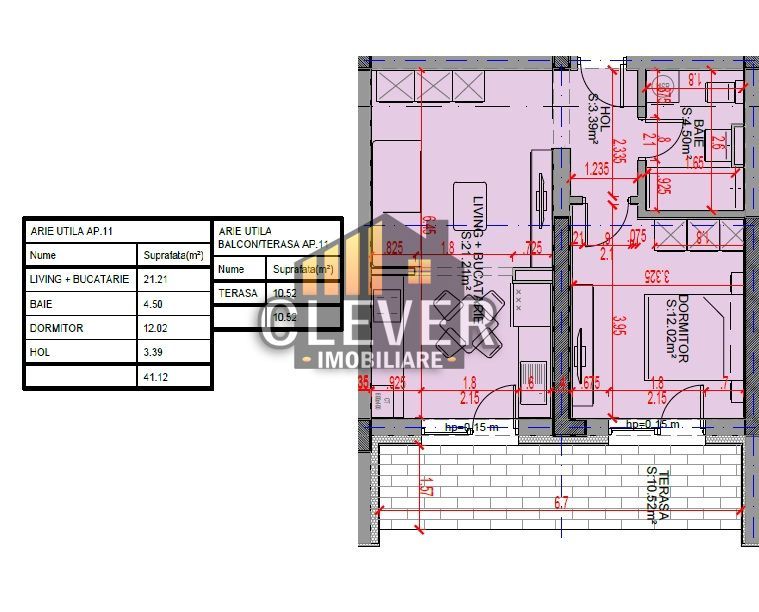 Apartament 2 camere 51 mp Pallady | Oferta Parcare, Comision 0% - Schiță 8