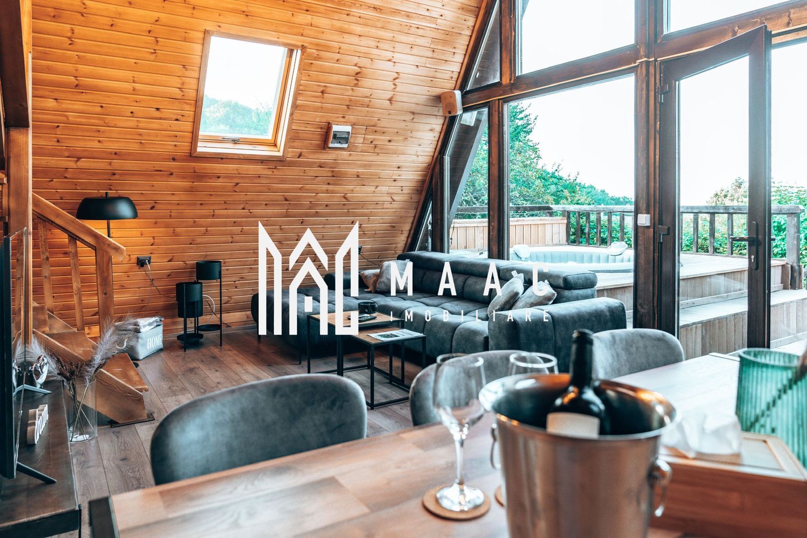 Cabana A Frame | 90 MPU | Teren 1000mp | Tocile - Poză 2