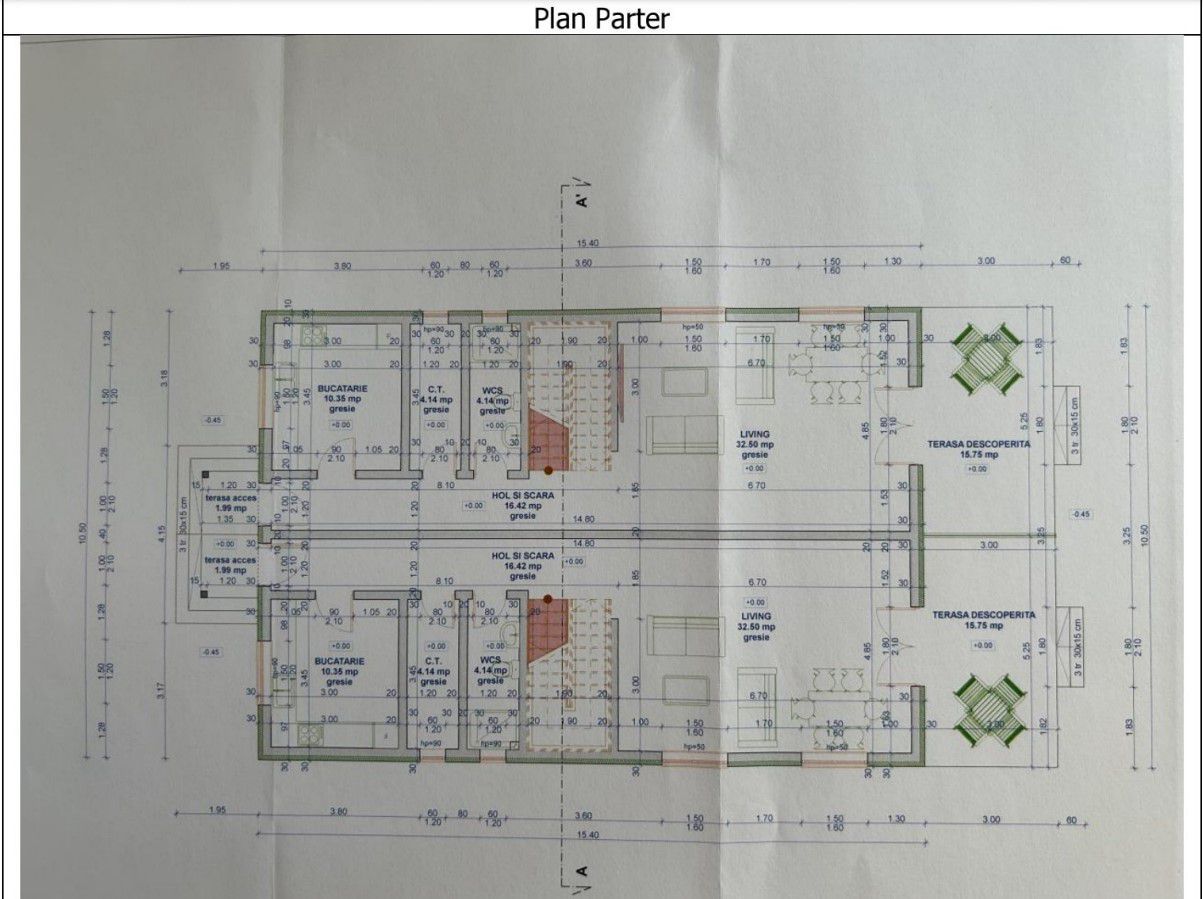 DUPLEX CERNETEAZ  140 MP UTILI + TEREN 570 MP - Poză 17