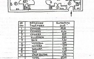 3 Camere | 13 Septembrie | Etaj Intermediar | Renovat | Bloc Anvelopat - Schiță 15