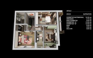 Casă de tip duplex | Stadiu semifinisat | Zona Parcului Poligon - Schiță 17