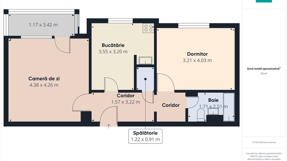 Apartament decomandat  2 camere  – Zona Timocului - Poză 22