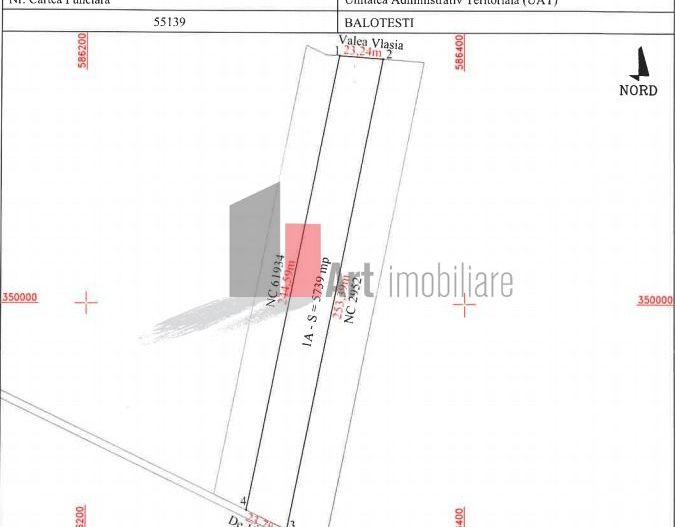 Teren de vanzare Balotesti - peste 5000 mp - Schiță 3