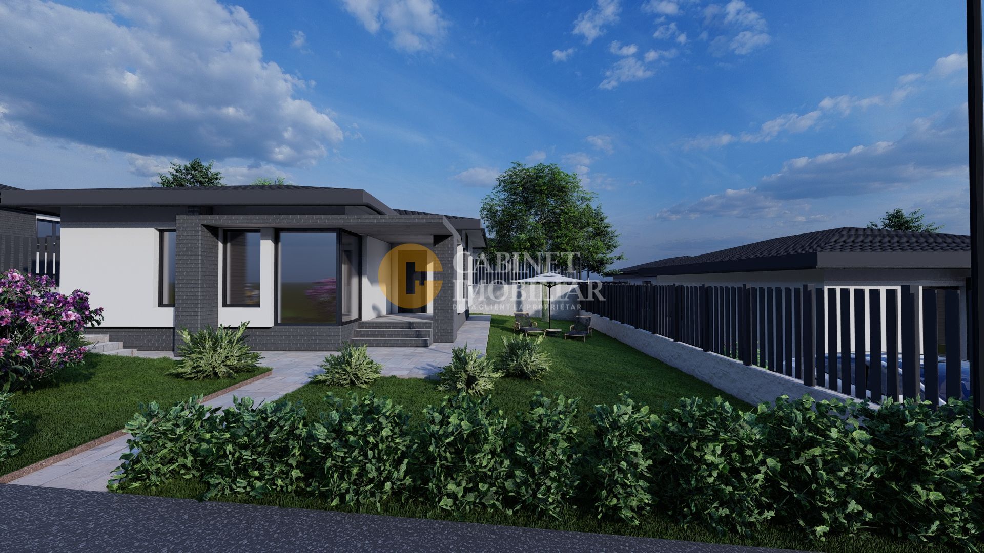 Casa Mediteraneana Visan Bucium PREMIUM 400mp teren 3 camere - Poză 1