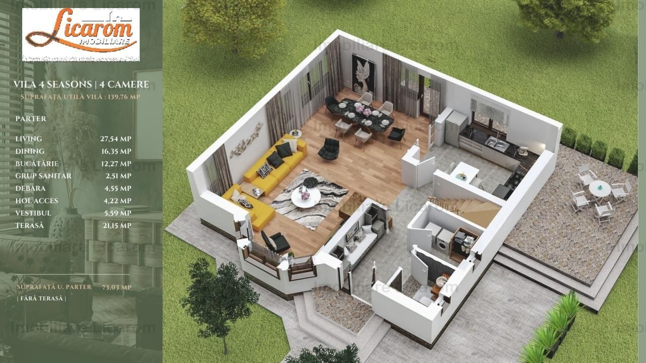 Vila Lux ,CRISTIAN, P+M, 4 camere,teren 567 mp, - Poză 51