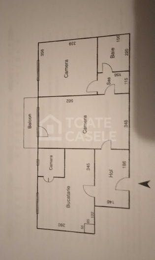 Apartament cu 2 camere, etaj intermediar, zona Mercur - Schiță 5