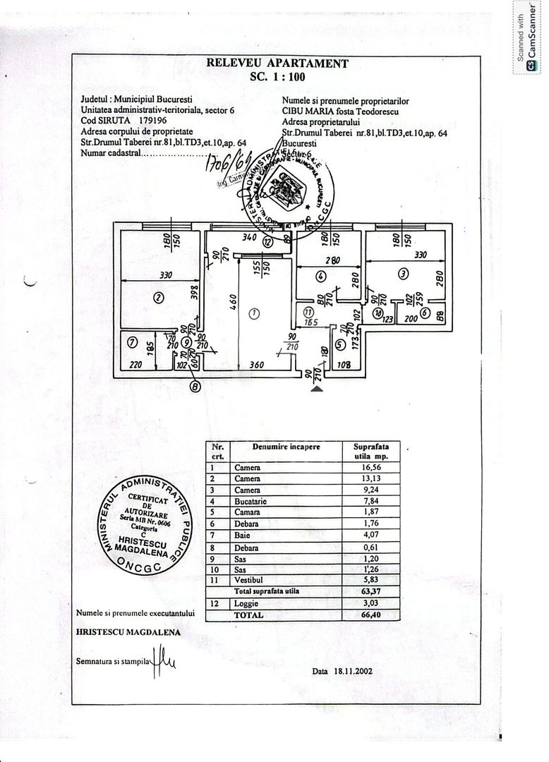 Apartament 3 camere, Drumul Taberei 81 - Schiță 14