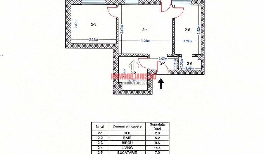 T. Pallady metrou, Bucatarie închisă, Apartament FINALIZAT, Proprietar - Schiță 10