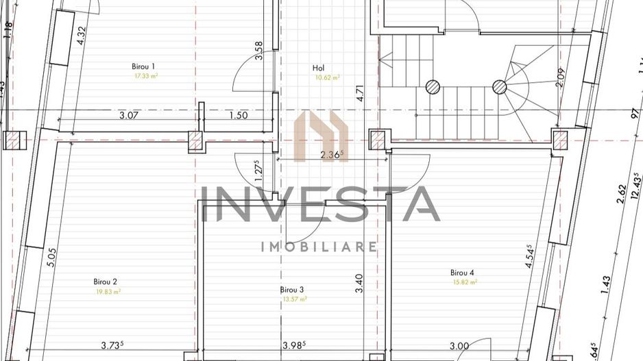 Cladire Individuala 311 mp |  Central | Ideal pentru Birouri, Clinica! - Schiță 4
